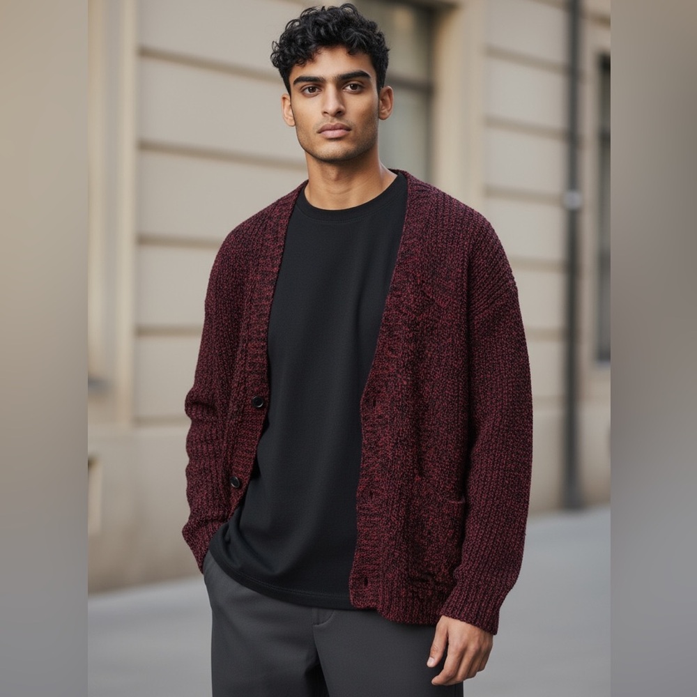 NWT ZARA Zara Oversized Textured Chunky Knit Cardigan in XL